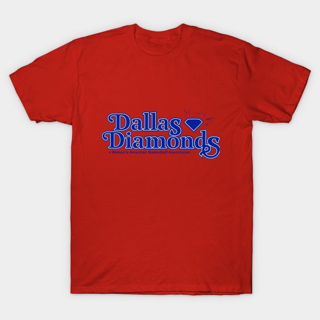 Classic Dallas Diamonds WABA Basketball 1979 T-Shirt by LocalZonly